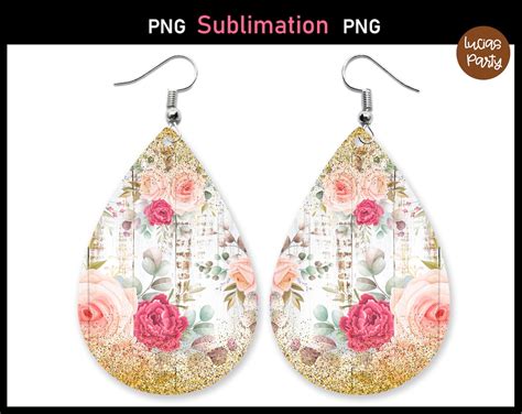 HTVRont sublimation earring template designs