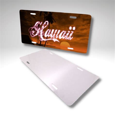 Sublimation license plate template 4