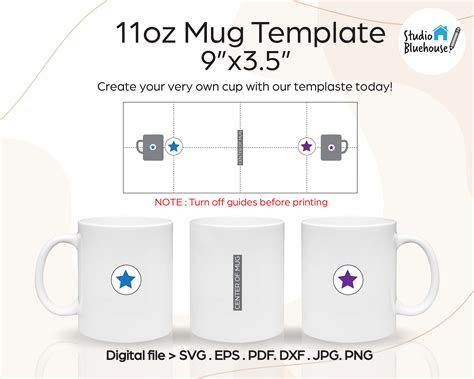 Sublimation Template Size