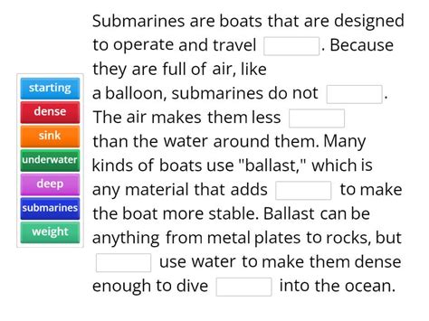 Submarine Basic Principle