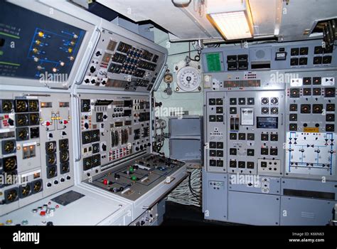 Control room of a Soviet submarine