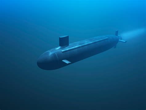 Submarine at sea