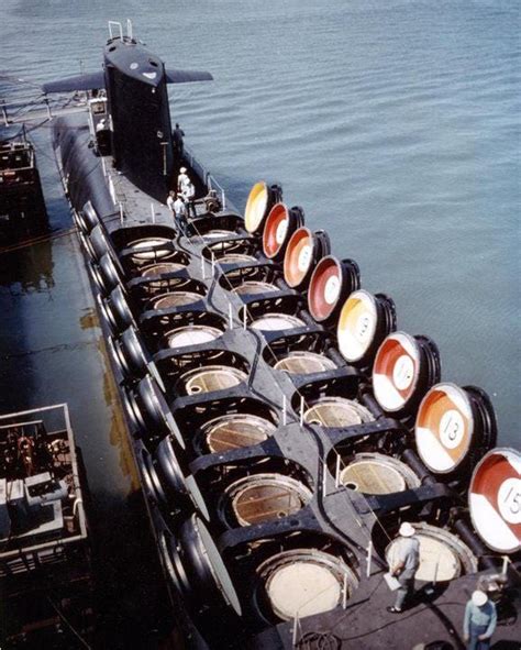 Ballistic missile silo on a Typhoon-class submarine