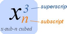 Subscript Math