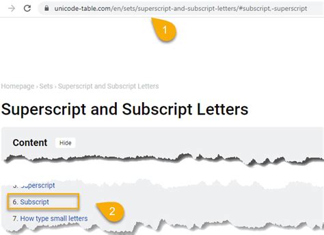 Subscript Unicode Characters in Google Sheets