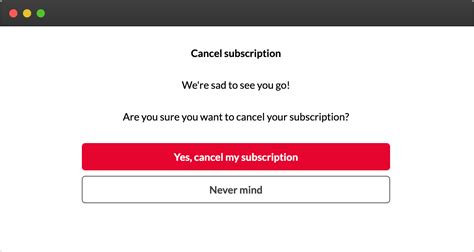 Cancel Subscription