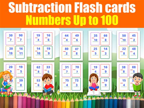 Benefits of Subtraction Flashcards for Kids