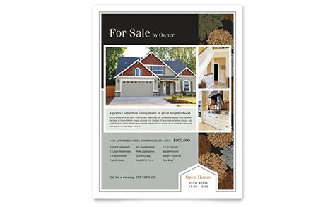 Suburban Real Estate Flyer Template