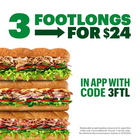 Subway $5 Footlong Deal