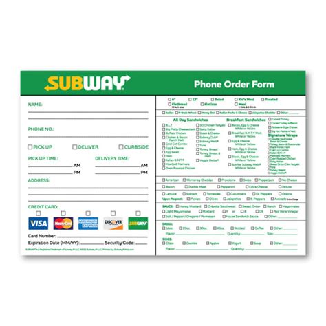 Subway Form for Large Groups