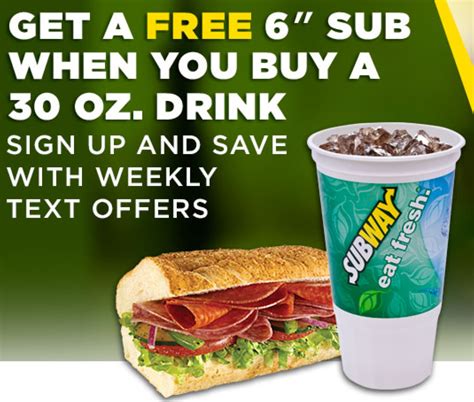 Subway Free Drink Image 7