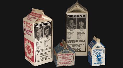 Notable success stories of missing person milk carton templates