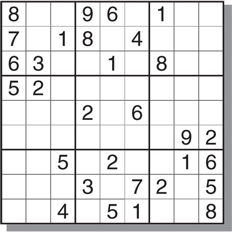 Sudoku Newspaper Puzzle