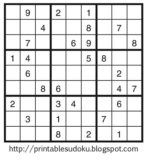 4x4 Sudoku printable puzzle