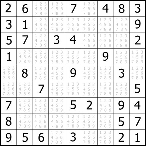 Sudoku Puzzle Sample