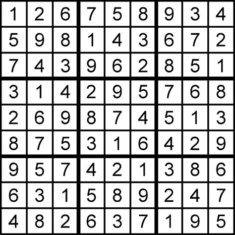 Sudoku solution