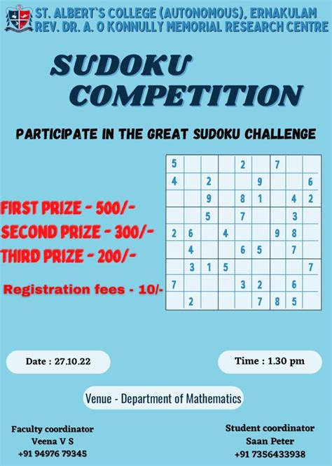 Sudoku tournaments and competitions