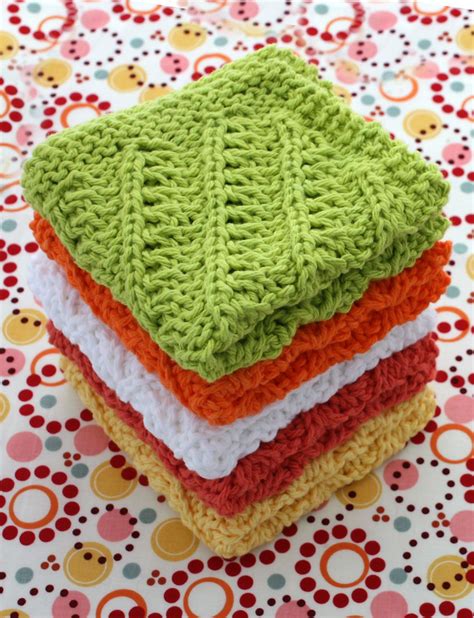 Sugar and Cream Knit Dishcloth Patterns Free