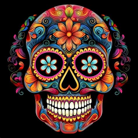 Symbolism of Colors in Sugar Skulls