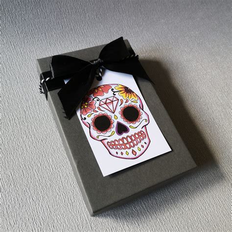 Sugar Skull Gift Tag