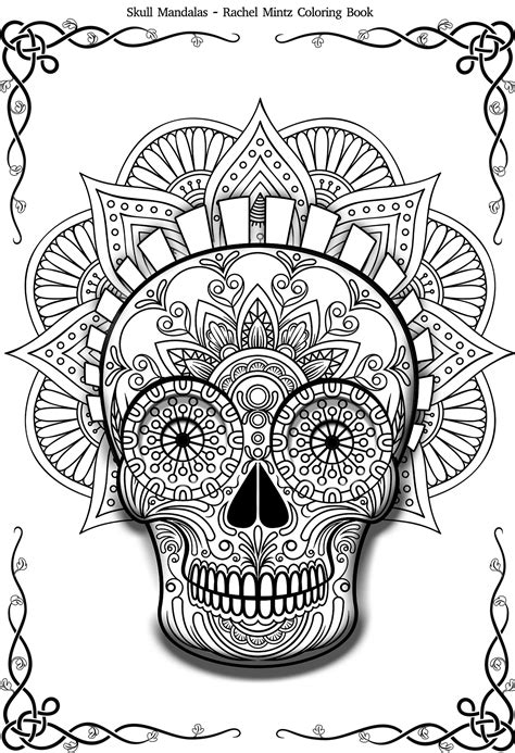 Sugar Skull Mandala Designs