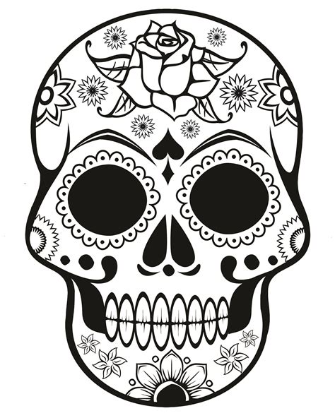 Sugar Skull Printable Template