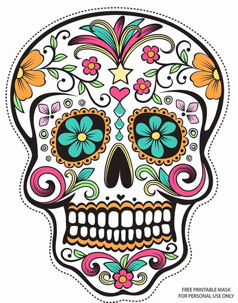 Sugar Skull Printable Templates