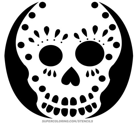 Sugar Skull Stencil