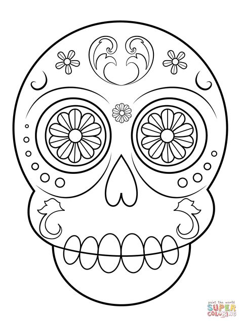 Sugar Skull Template 3