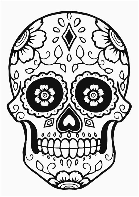 Sugar Skull Templates and Variations