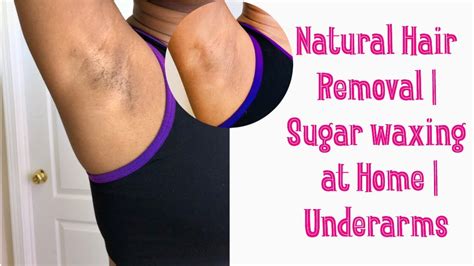 Sugar waxing for underarms