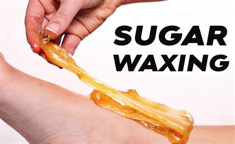 Sugar waxing technique application