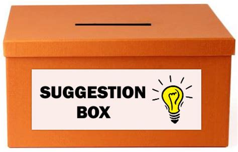 Suggestion Box Template Design