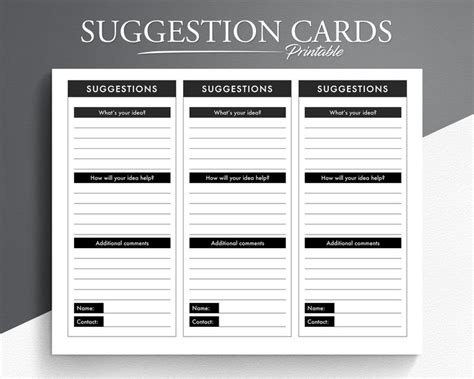 Suggestion Box Template Samples