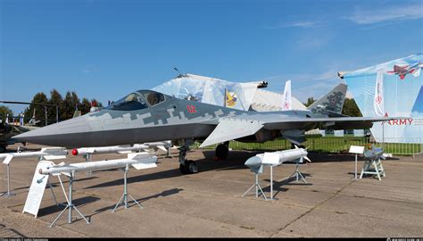 Sukhoi Su-57 in flight