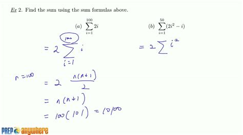 Sum Formula Example 2