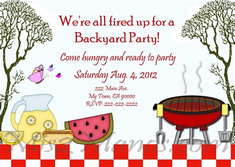 DIY BBQ Invitation