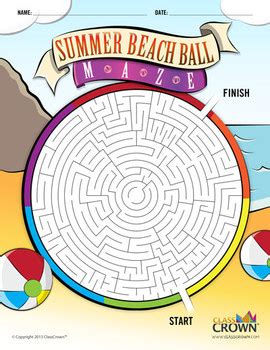 Summer Beach Ball Maze