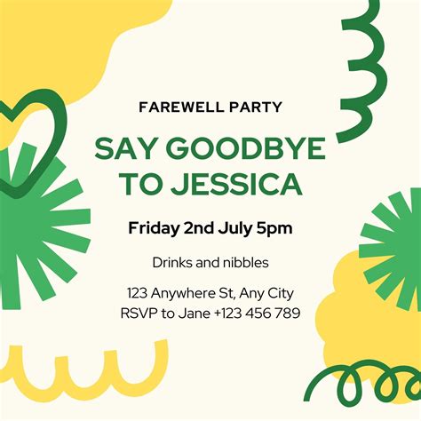 Summer Farewell Party Invitation Templates