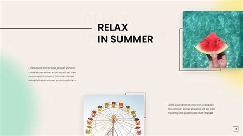 Summer Google Slides template with a refreshing design