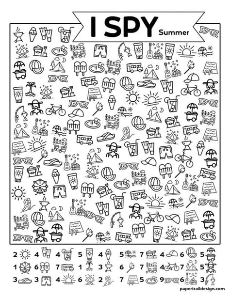 Summer I Spy Printable 3