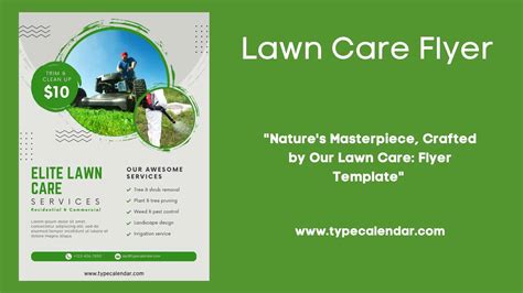 Summer Lawn Care Flyer Template