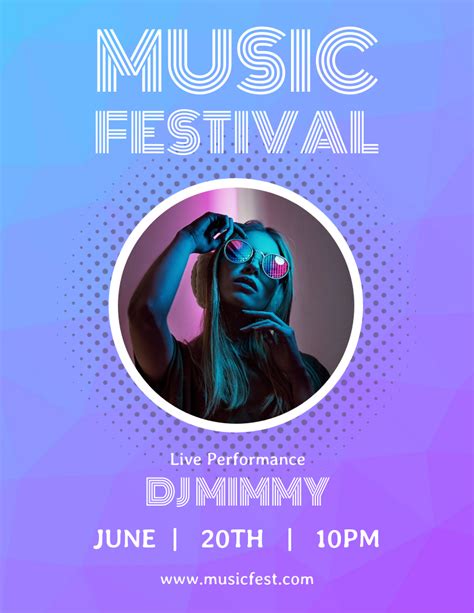 Summer Music Festival Flyer Template