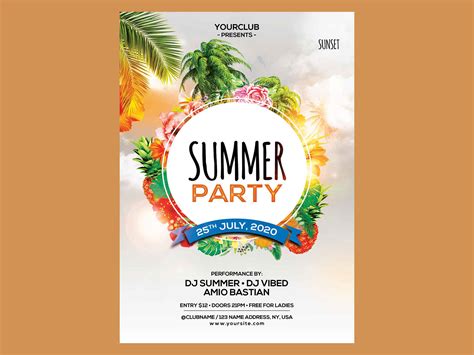 Summer Party Flyer Template Image 2