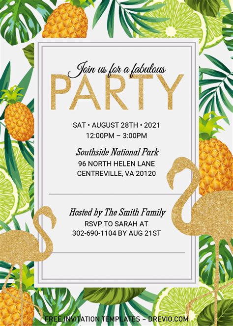 Summer Party Invitation Idea 4