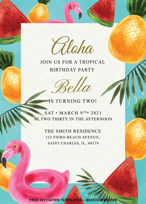 Summer Party Invitation Template 7