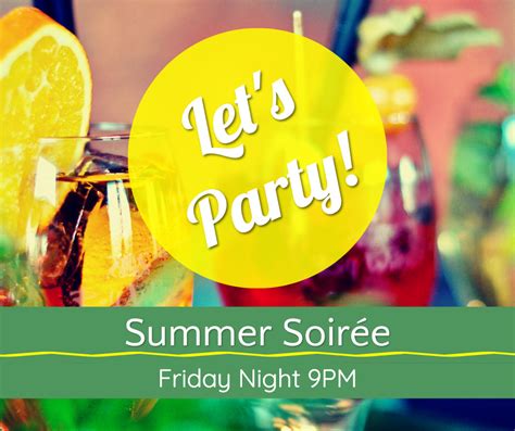 Summer Soiree Invitation Template