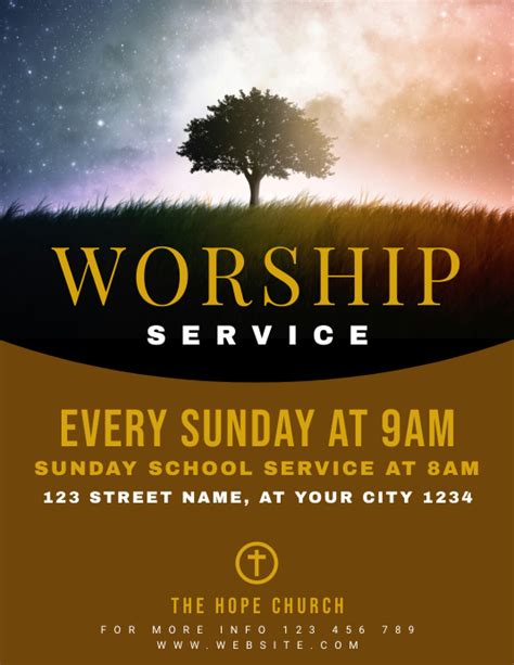 Sunday Worship Service Templates Gallery