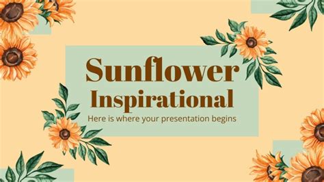 Sunflower Bright Google Slides Template