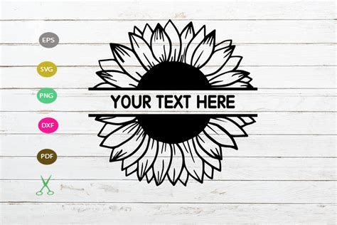 Sunflower Cricut Template Free Download Now